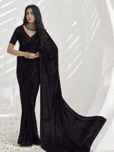 Womens Premium Fashion Ethnic Black Color Saree-MLSHWSA2058BLK0ONE